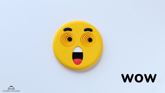 WOW Emoji Keychain - Breloc 3D Emoji Uimire