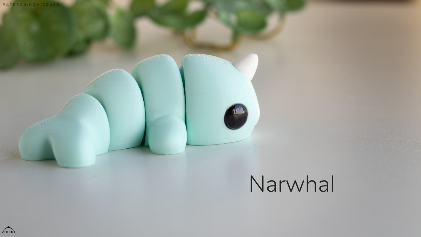 Baby Narwhal - Figurina 3D