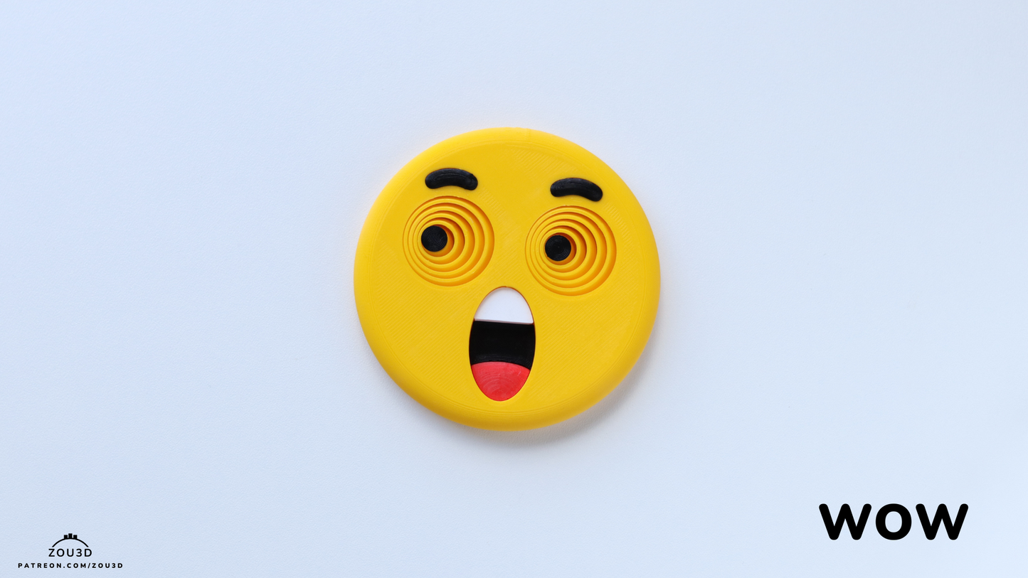 WOW Emoji Keychain - Breloc 3D Emoji Uimire