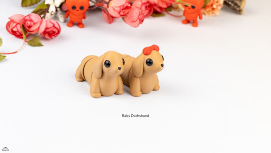 Baby Dachshund - Figurina 3D