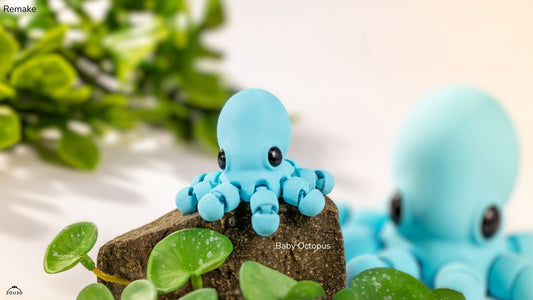 Baby Octopus Remake - Figurina 3D