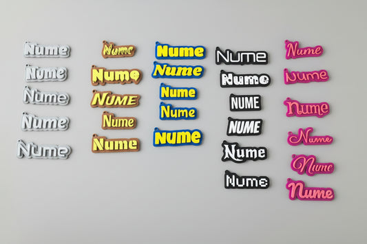 Breloc Personalizat cu Nume și Stil Font la Alegere