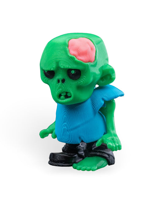 Zom-bae figură zombie, vedere 3/4 stânga, fundal alb
