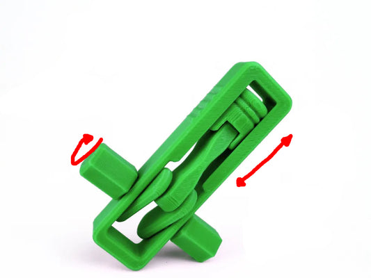 Ultimate Piston Fidget 3D - poster produs cu titlu, greutate 7.2g si timp imprimare 25 min, verde