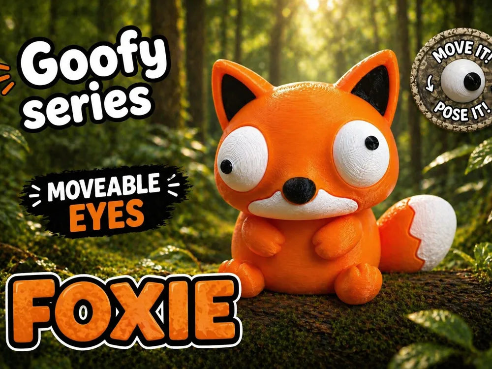 Foxie Vulpe Goofy Series - poster promoțional Moveable Eyes Move it Pose it