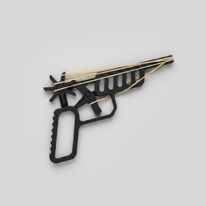 Pistol cu Elastice 3D — Rubber Band Gun Imprimat 3D