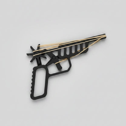 Pistol cu Elastice 3D — Rubber Band Gun Imprimat 3D