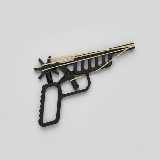 Pistol cu Elastice 3D — Rubber Band Gun Imprimat 3D