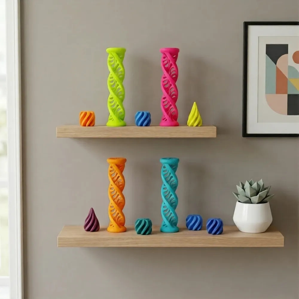 Triple Helix Fidget - colectie culori pe raft