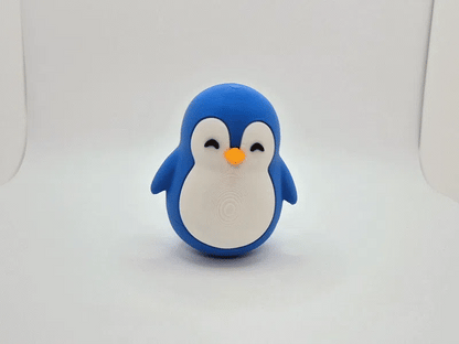 Pinguin Balansabil 3D — Figurină Kawaii cu Greutate în Bază