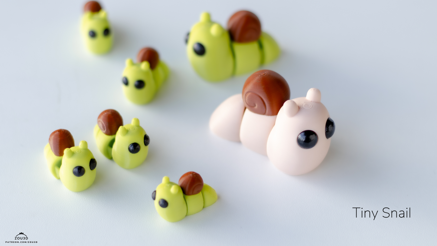 Tiny Snail - Figurina 3D