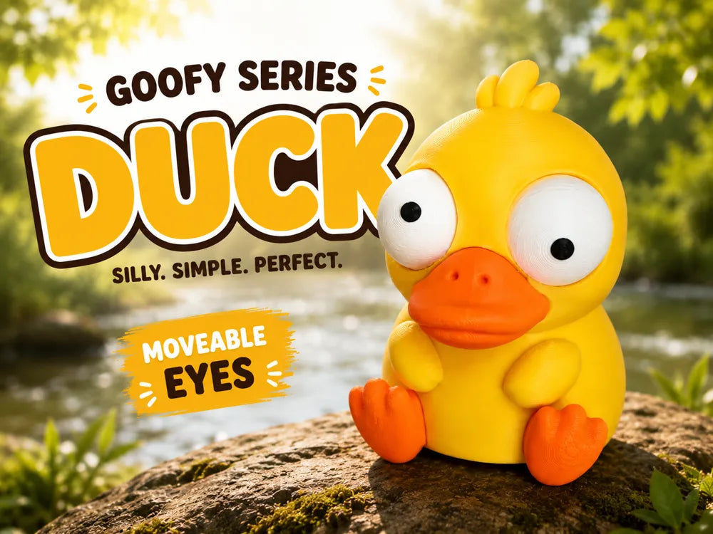 Rață Goofy Series - poster promoțional DUCK Silly Simple Perfect cu Moveable Eyes