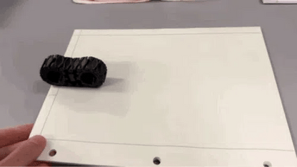 Senilă fidget printată 3D – animație rostogolire pe hârtie