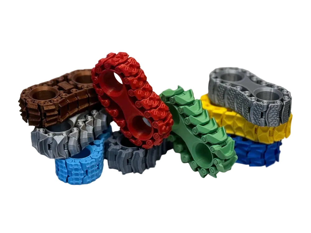 Finger Tracks V2 – colecție senile fidget în multiple culori: roșu, albastru, verde, gri, maro, galben