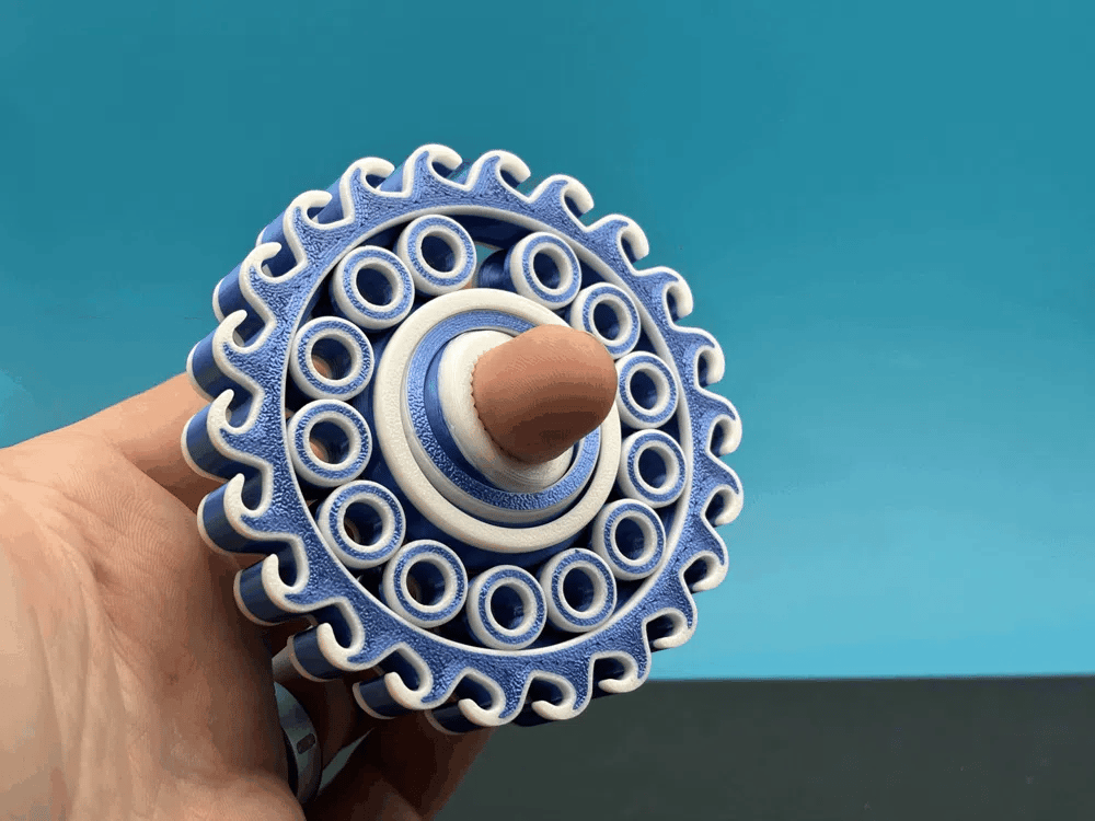 Spinner Wave – Fidget cu Giroscop Printat 3D