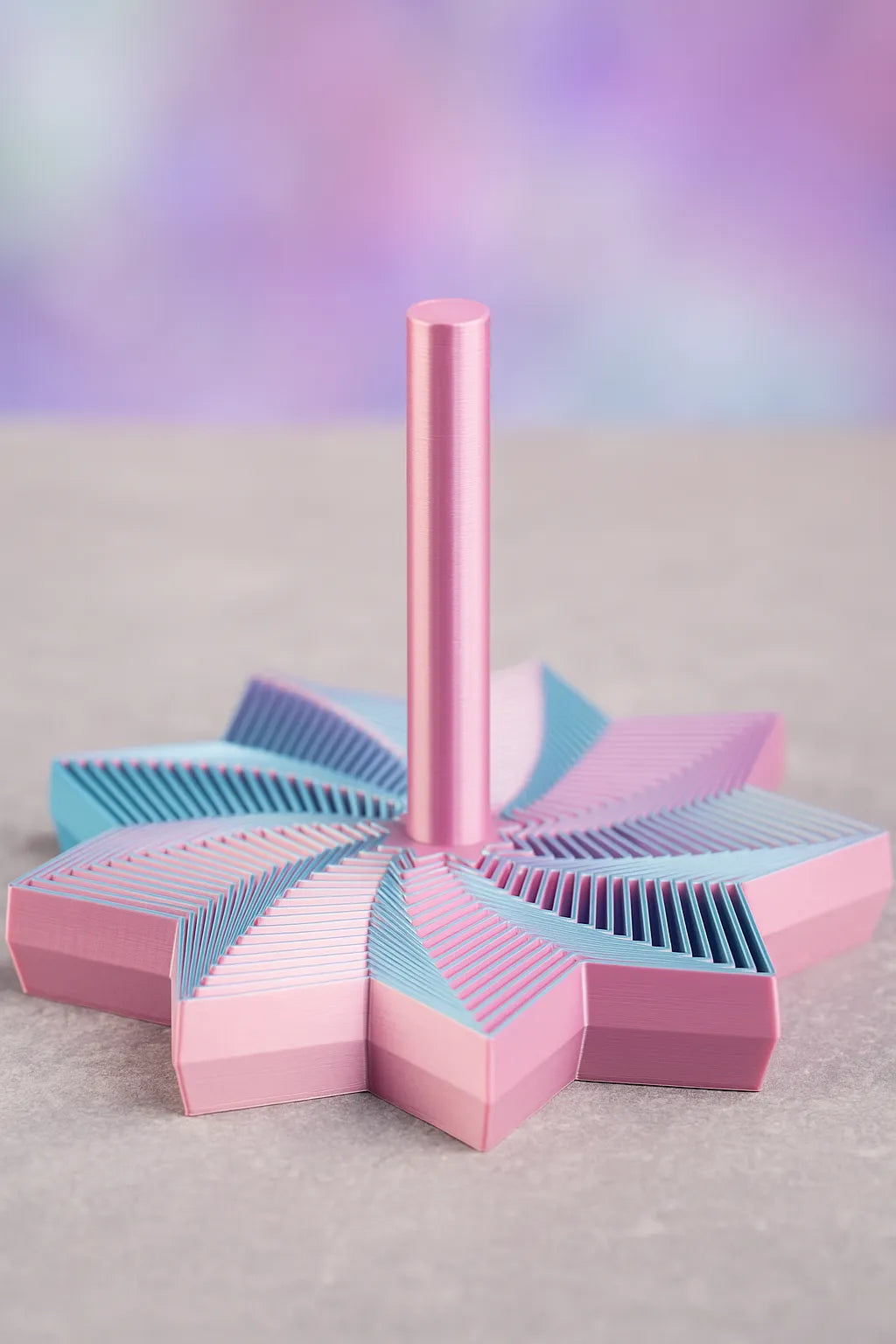 Star Fidget - expanding spinning pink-blue