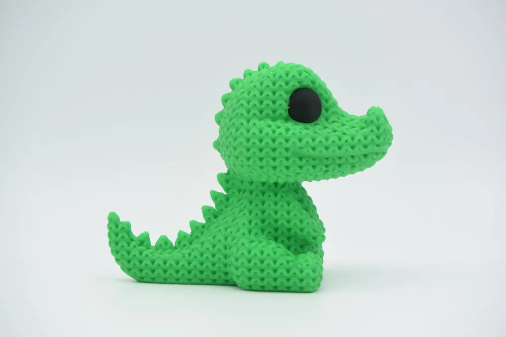 Crocodil Crochet Pets – vedere lateral stânga
