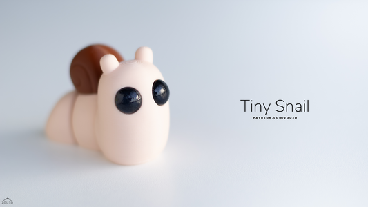 Tiny Snail - Figurina 3D