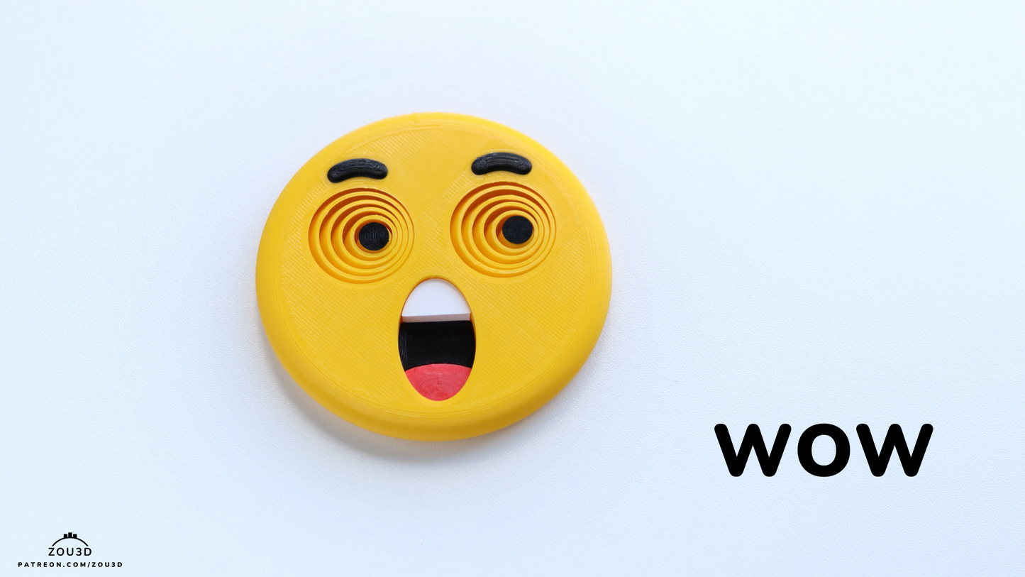 WOW Emoji Keychain - Breloc 3D Emoji Uimire