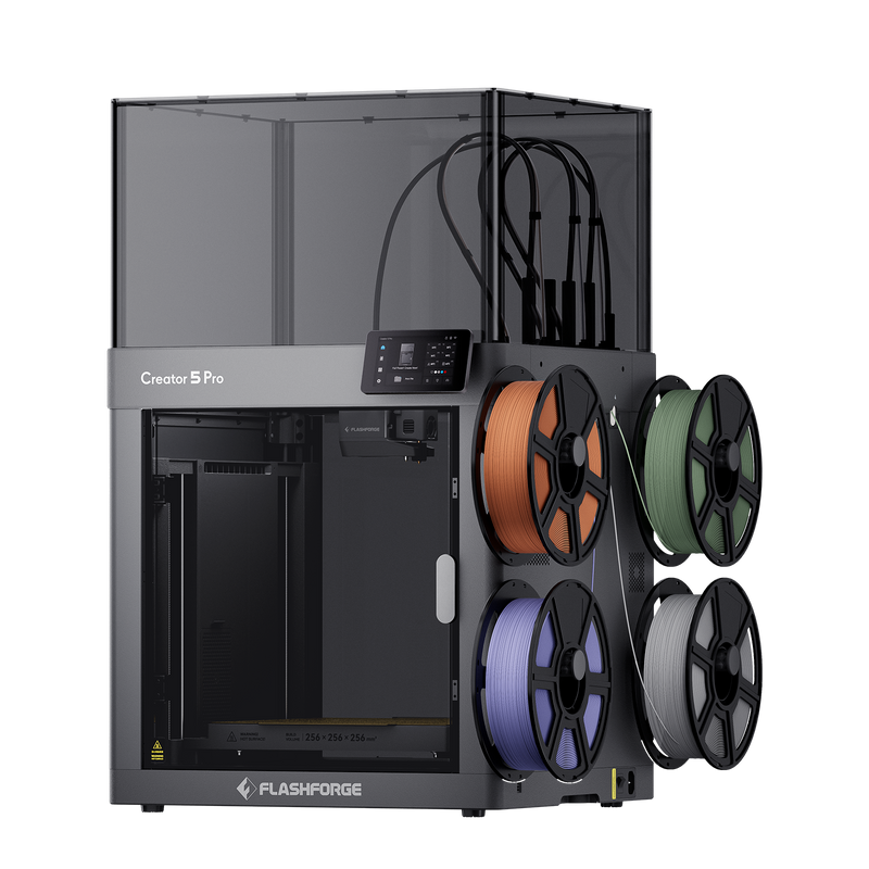 Flashforge Creator 5 Pro – Imprimantă 3D Multi-Material cu 4 Capete