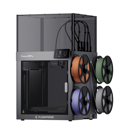 Flashforge Creator 5 Pro – Imprimantă 3D Multi-Material cu 4 Capete