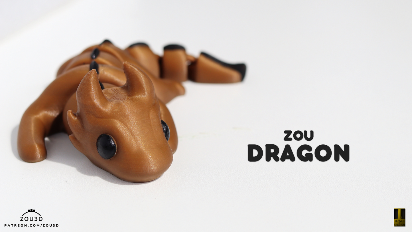 Zou Dragon - Figurina 3D Articulata