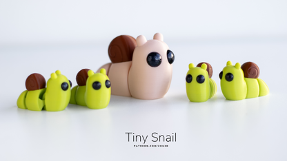 Tiny Snail - Figurina 3D