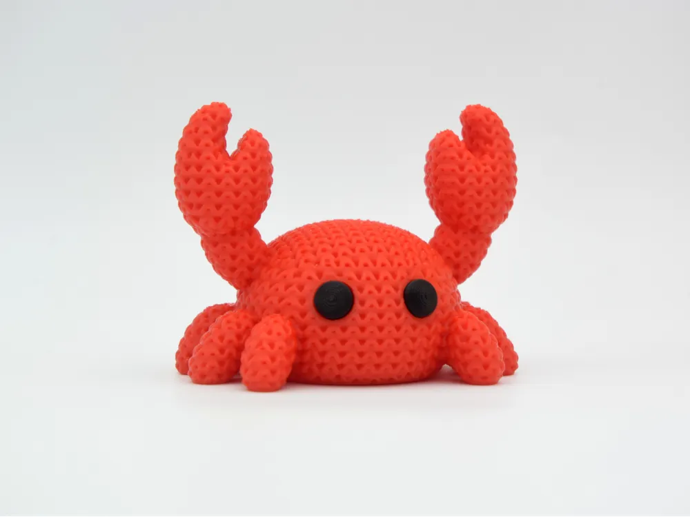Crab Crochet Pets – vedere față