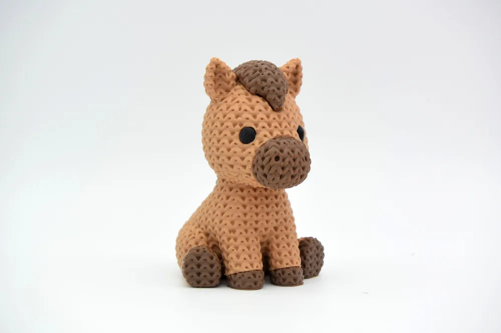 Căluț Crochet Pets – vedere față