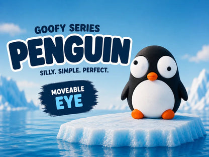 Pinguin Goofy Series - poster promoțional PENGUIN Silly Simple Perfect Moveable Eye Antarctica