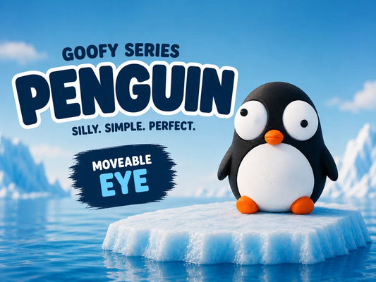 Pinguin Goofy Series - poster promoțional PENGUIN Silly Simple Perfect Moveable Eye Antarctica