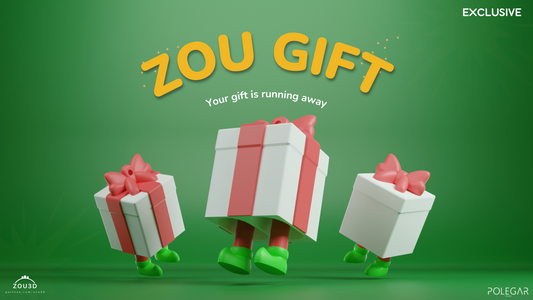 Zou Gift - Breloc 3D Cadou cu Picioare