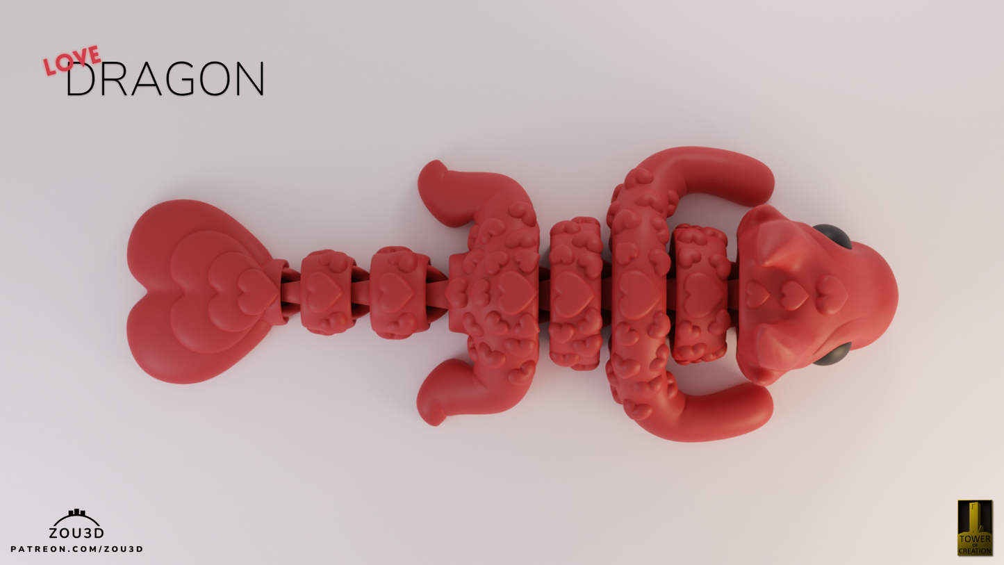 Baby Love Dragon - Figurina 3D