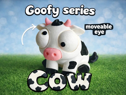 Vacă Goofy Series - poster promoțional Goofy Series Cow cu Moveable Eye