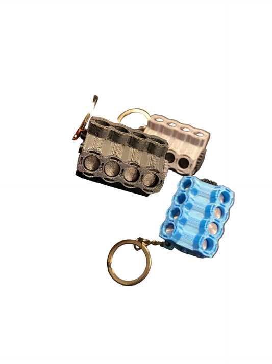 Breloc Motor V8 3D cu Pistoane Mobile