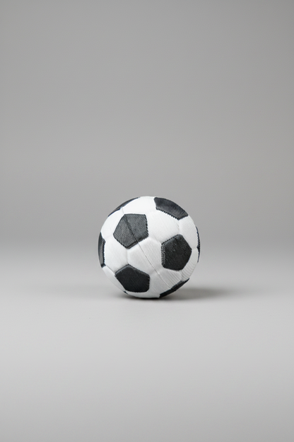 Mini minge de fotbal – imprimată 3D alb-negru