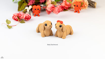 Baby Dachshund  - Figurina 3D