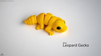 Baby Leopard Gecko - Figurina 3D