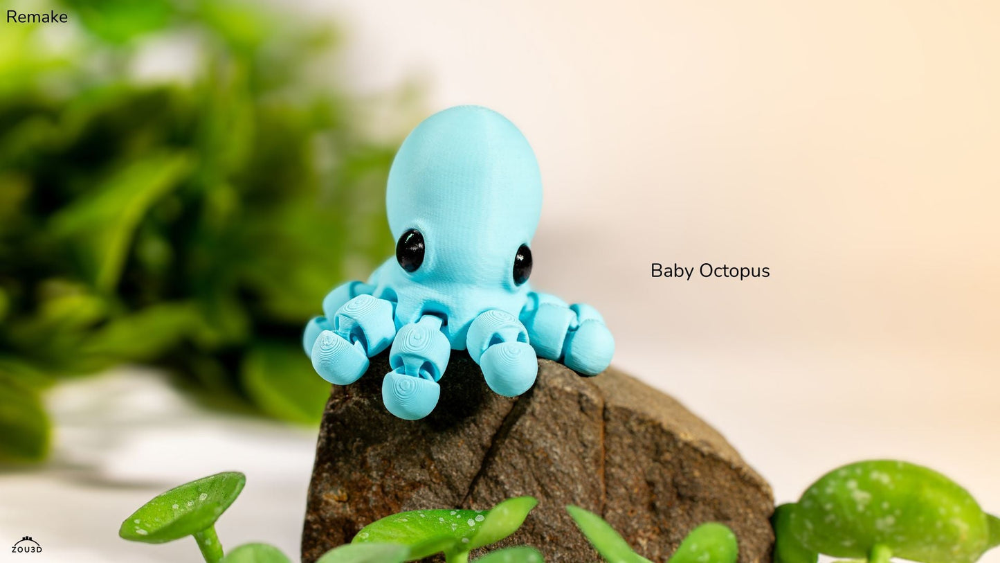 Baby Octopus Remake - Figurina 3D