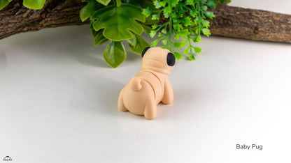 Baby Pug - Figurina 3D