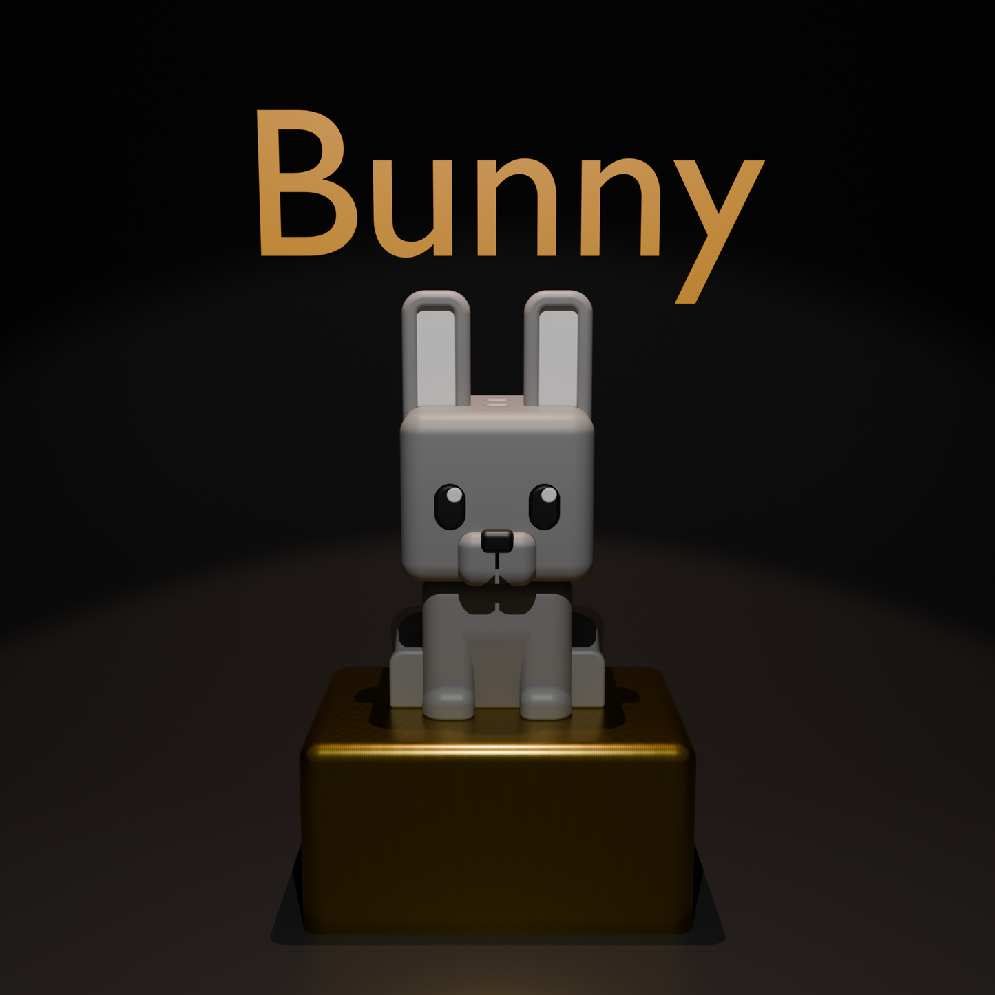 Cubic Bunny – Figurină 3D Imprimată | Breloc