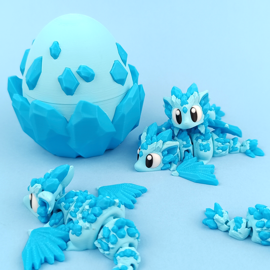 Crystal Dragon Egg - Set 3D Dragon de Cristal cu Ou