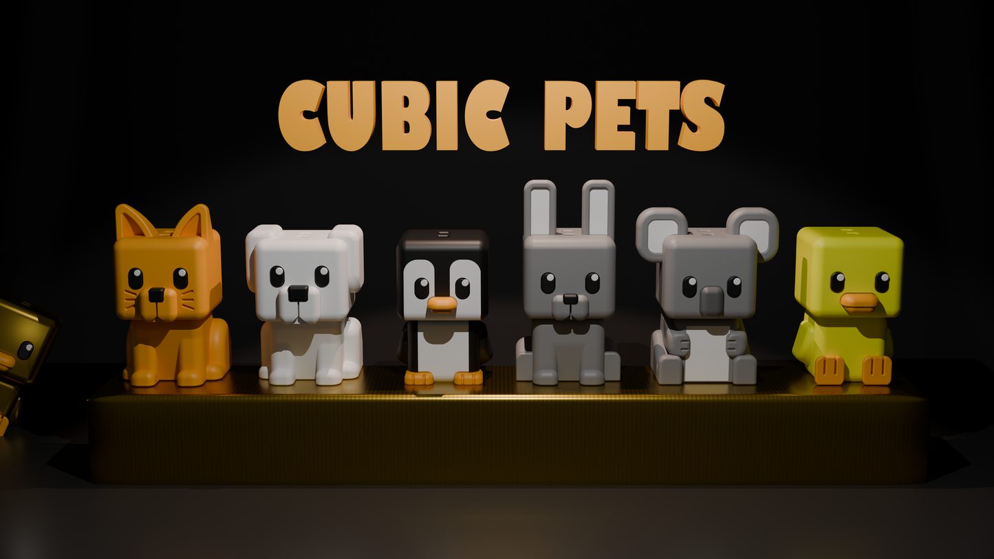 Cubic Penguin – Figurină 3D Imprimată | Breloc