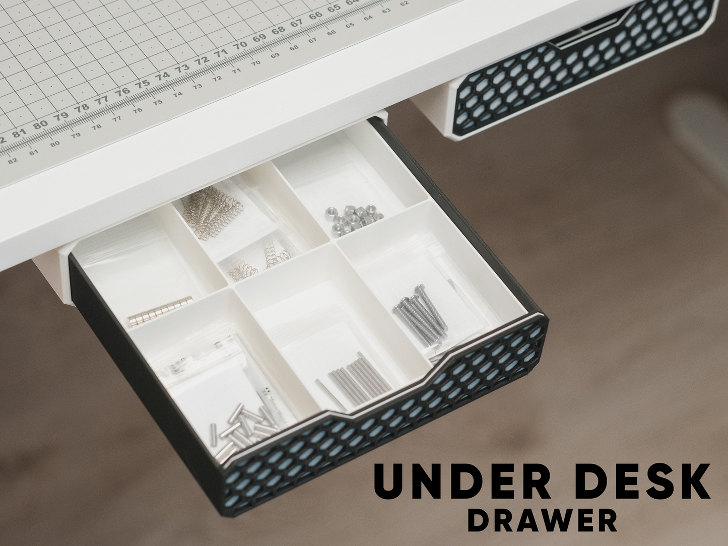 Sertar Sub Birou - Design Hexagonal