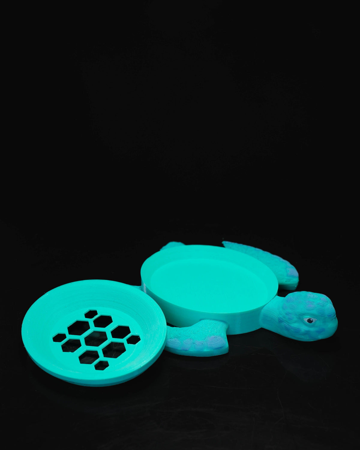 Turtle Soap Dish capac cu orificii hexagonale