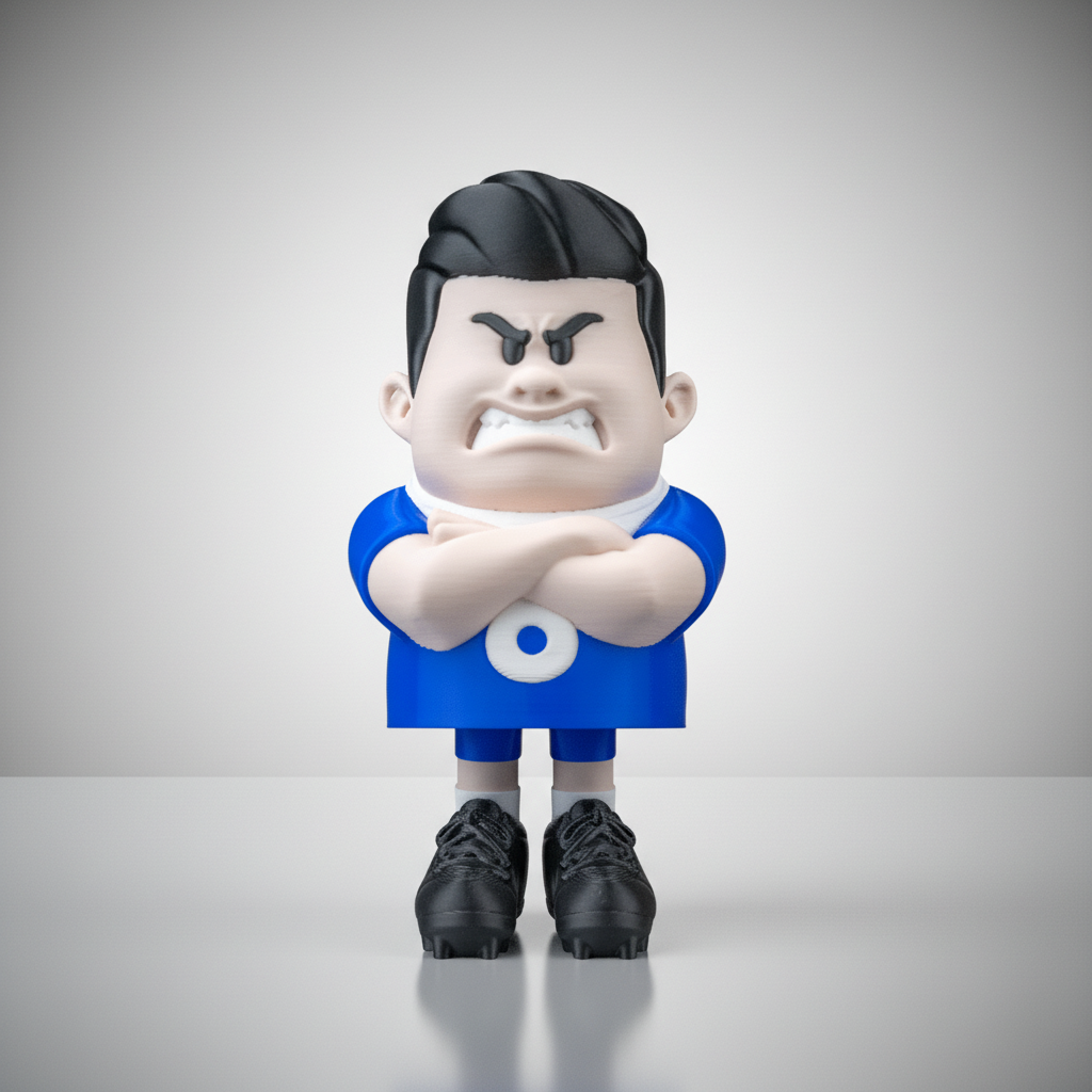 Mijlocaș Defensiv (Defensive Midfielder) – Figurină Fotbal Interactivă Imprimată 3D