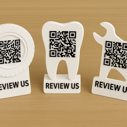 Stand Recenzii Personalizat – 2D sau 3D cu Logo