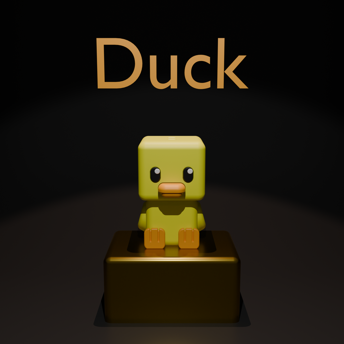 Cubic Duck – Figurină 3D Imprimată | Breloc