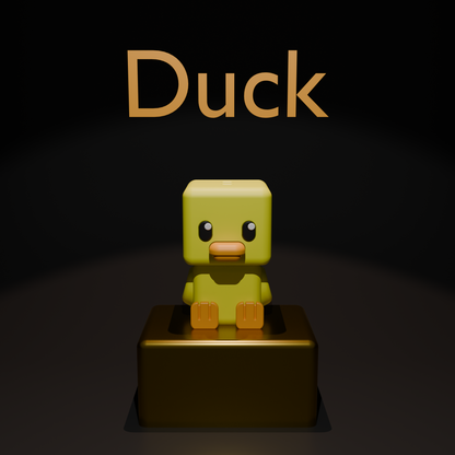 Cubic Duck – Figurină 3D Imprimată | Breloc