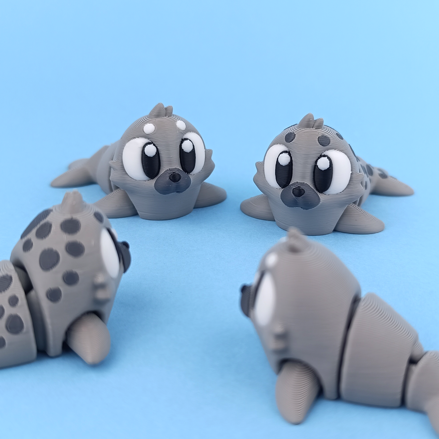 Flexi Seal - Figurina 3D Focă Kawaii Articulată